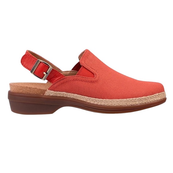 REVITALIGN Women's Ventura Canvas Slingback Clog Brick Size 9 Shoes - Picture 1 of 7